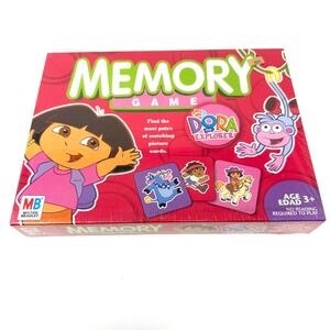 Milton Bradley Dora the Explorer Memory Game Age 3 Matching Picture Cards‎